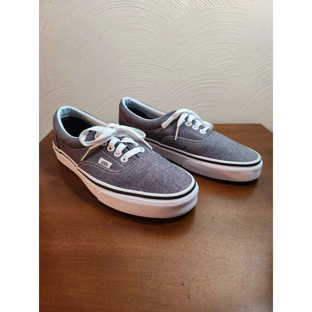 Vans Off The Wall Seldom Worn 721278 Gray Shoes Womens Size 8.5 Mens Size 7 - Picture 3 of 11